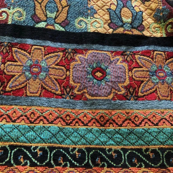 Vintage Studio Works Tapestry Colorful Jacket with Buttons - Picture 6 of 7